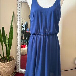 Lush Royal Blue Midi Dress